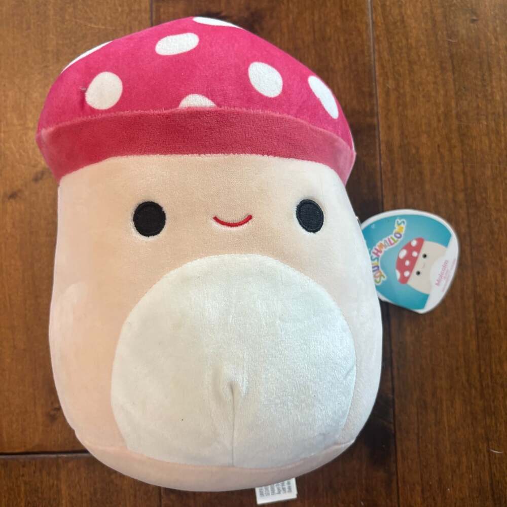 Squishmallows Malcolm the Mushroom 8 Inch NWT Plush KellyToy S8-684 Food Squad